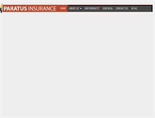 Tablet Screenshot of paratusinsurance.com